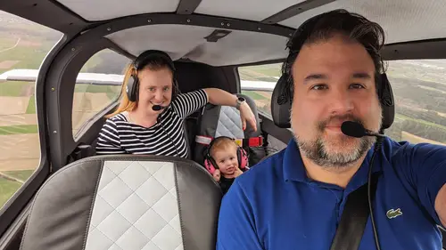 Emiliana's first flight